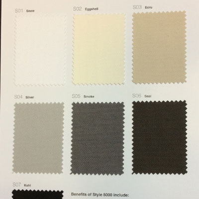 Phifer Sheerweave Phifer SheerWeave Style 8000 Sample Card in Style 8000  Blend Phifer 8000  Fabric